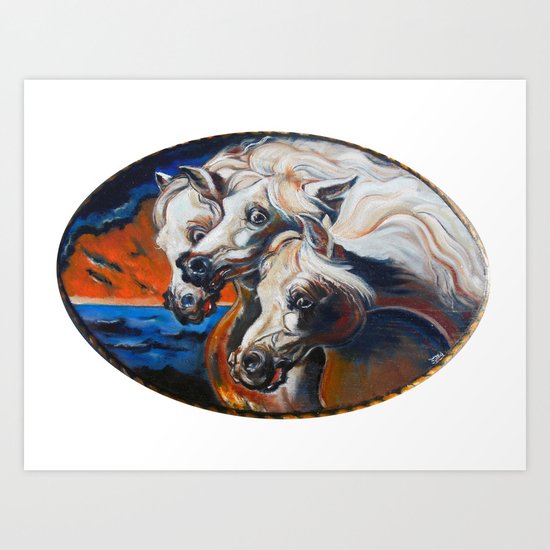 The Pharoah's Horses Art Print