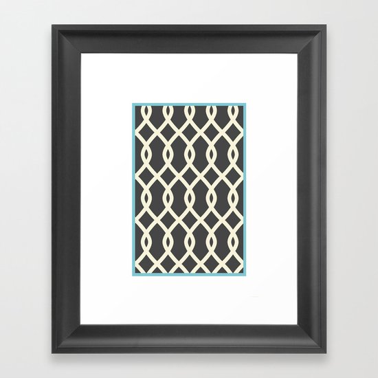 Modern Trellis Framed Art Print