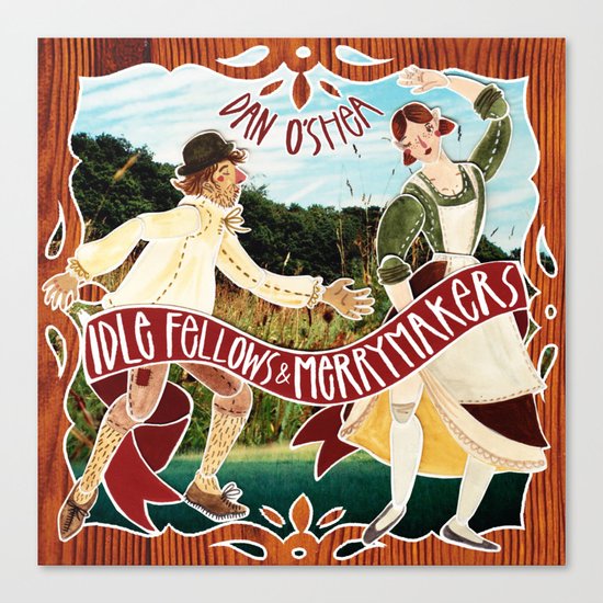 Idle fellows & Merrymakers Canvas Print