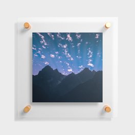 Grand Teton National Park Mountain Sunset Floating Acrylic Print