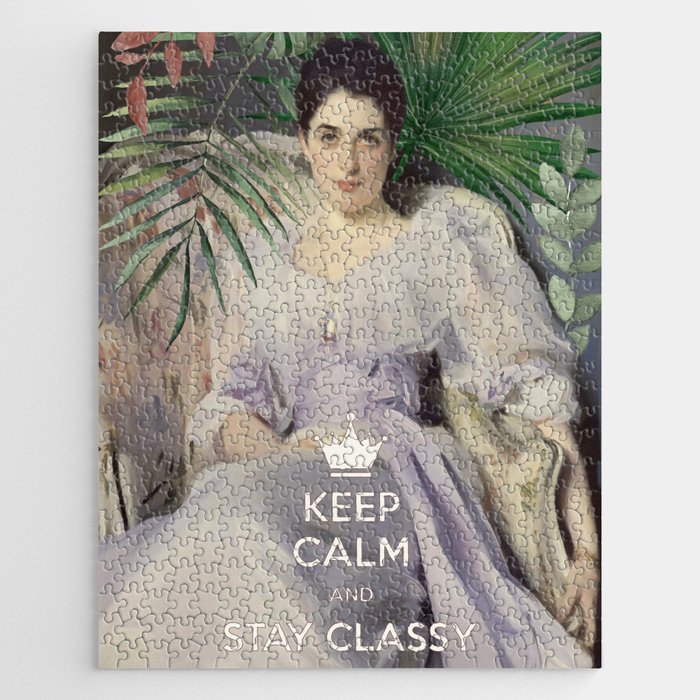 Keep Calm and Stay Classy Jigsaw Puzzle