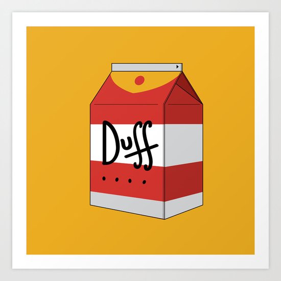 Duff in a box Art Print