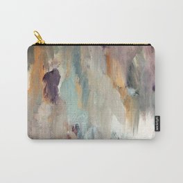 Gentle Beauty [4] - an elegant acrylic piece in deep purple, red, gold, and white Carry-All Pouch