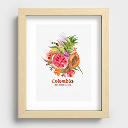 Fruits of Colombia | Frutas Colombianas Recessed Framed Print