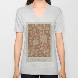 Classic Flower V Neck T Shirt