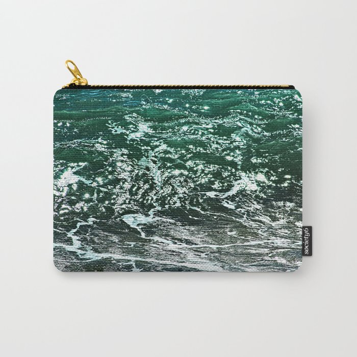 Sea Water Texture Glimmering Ocean Wave Carry-All Pouch