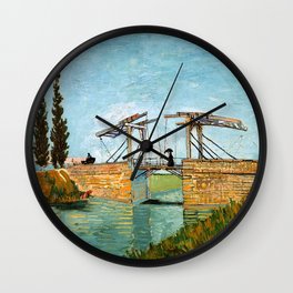 Vincent van Gogh - Langlois Bridge at Arles Wall Clock