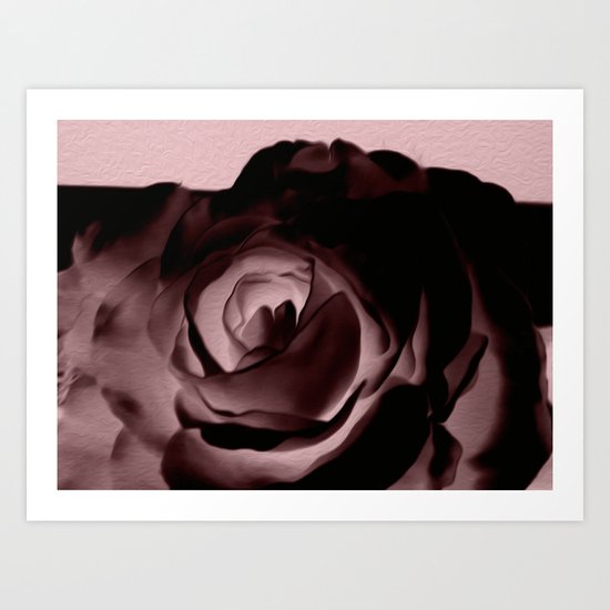 RED ROSE Art Print
