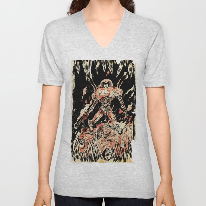 Dogs of Mars pin-up V Neck T Shirt