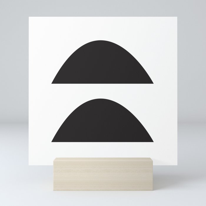 Wonky Arches | Black + White Mini Art Print