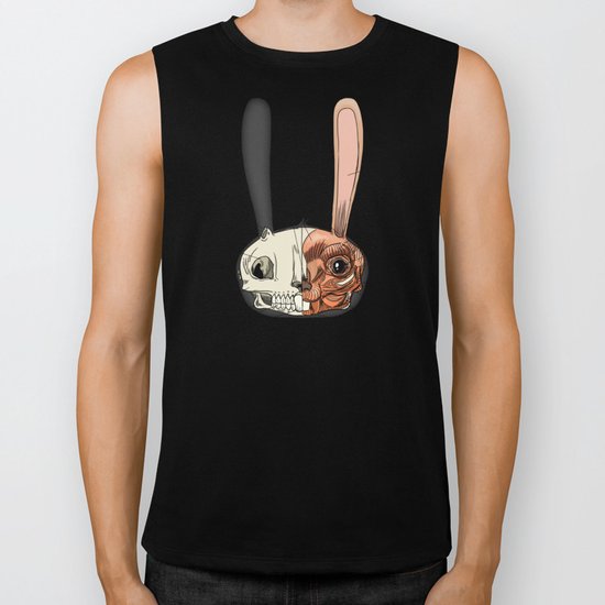 Visible Floating BunnyHead Biker Tank