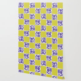 Geometric modern shapes checkerboard 22 Wallpaper
