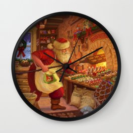 Santa's North Pole Bakery Wall Clock
