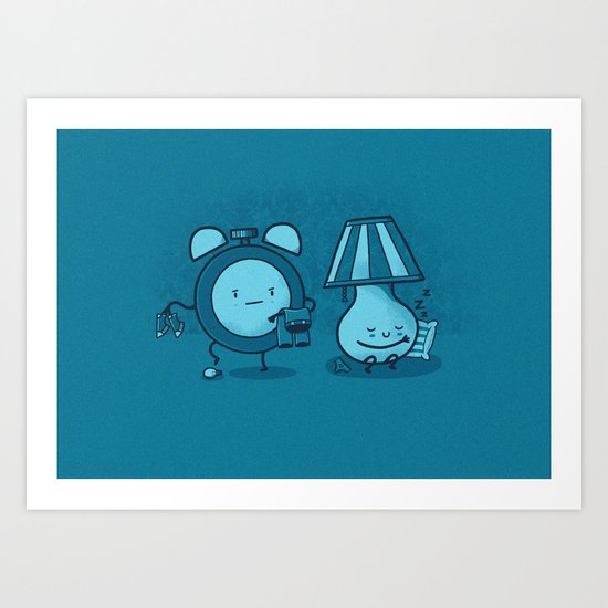 Alarm Sneak Art Print