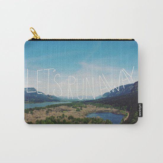 Let's Run Away: Columbia Gorge, Oregon Carry-All Pouch