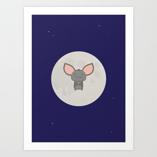 ALDWYN THE BAT Art Print