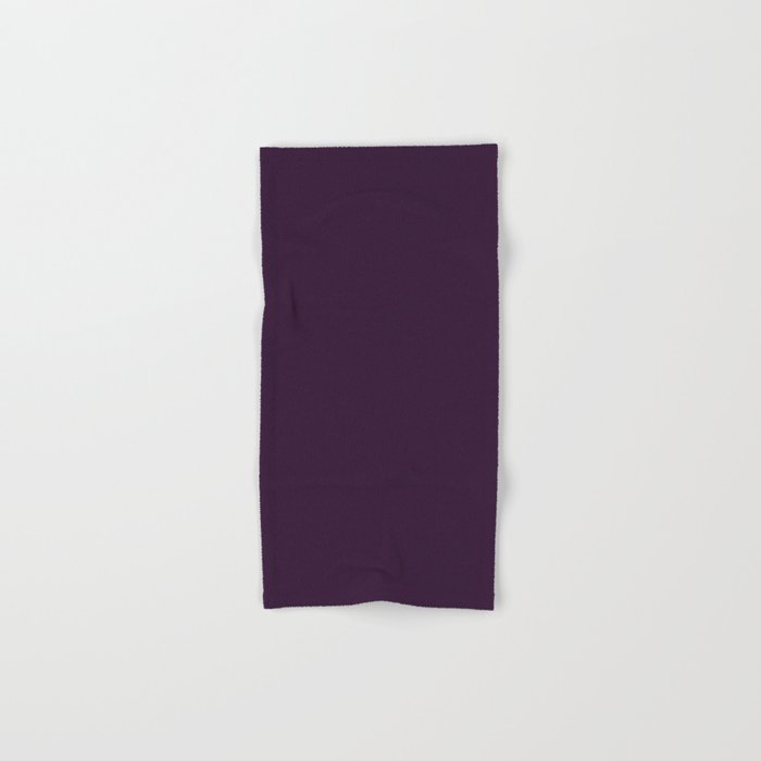 Solid Color Eggplant Purple Hand Bath Towel by Rainbow16 Society6