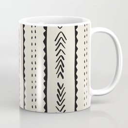 Ivory Mud Cloth Pattern Coffee Mug