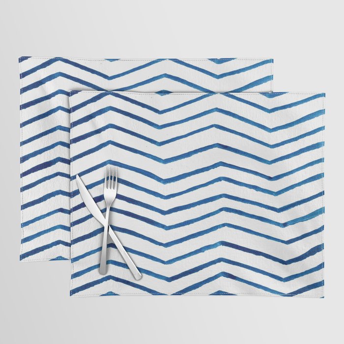 Indigo Zig Zag Placemat