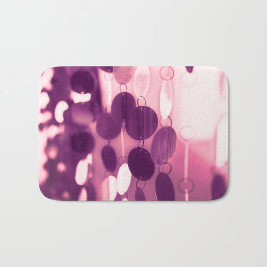GLAM CIRCLES #Pink/Purple #1 Bath Mat