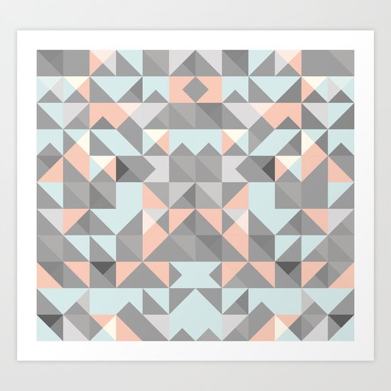 Triangular Pattern Art Print