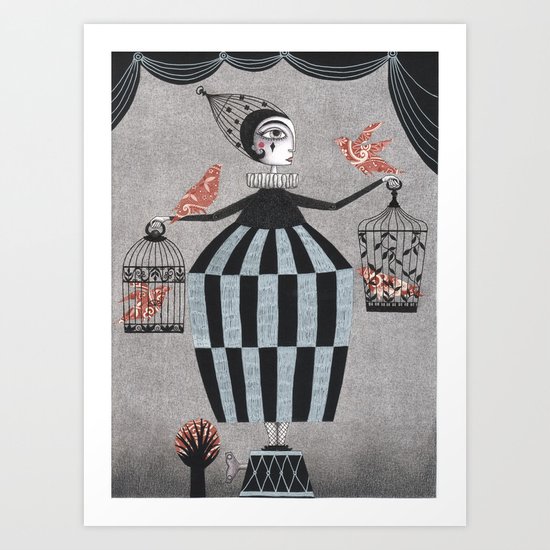 The Bird Act Art Print