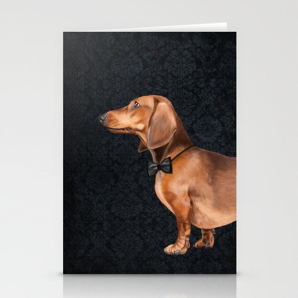 Elegant dachshund. Stationery Cards