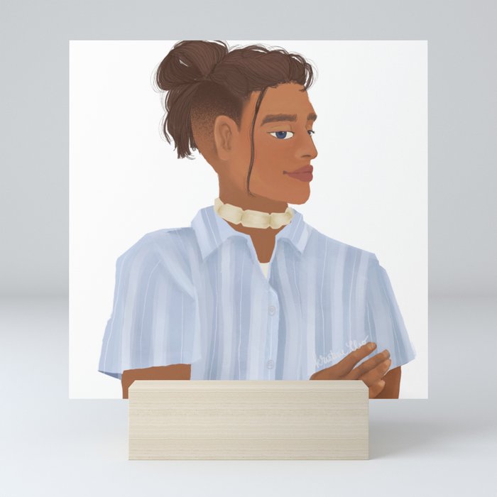 Sokka in Street Fashion | Avatar Art Print Mini Art Print