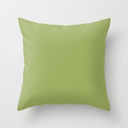 HERBAL GARDEN Light Green solid color Throw Pillow