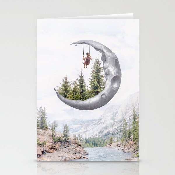 Moon Swing Stationery Cards