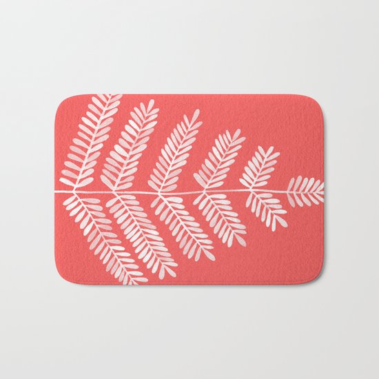 Melon Leaflets Bath Mat