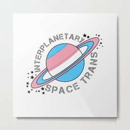 Interplanetary Space Trans Metal Print | Space, Typography, Pattern, Photo 