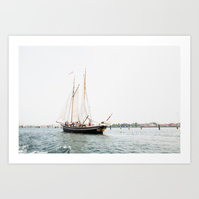 Sailing, Copenhagen Art Print