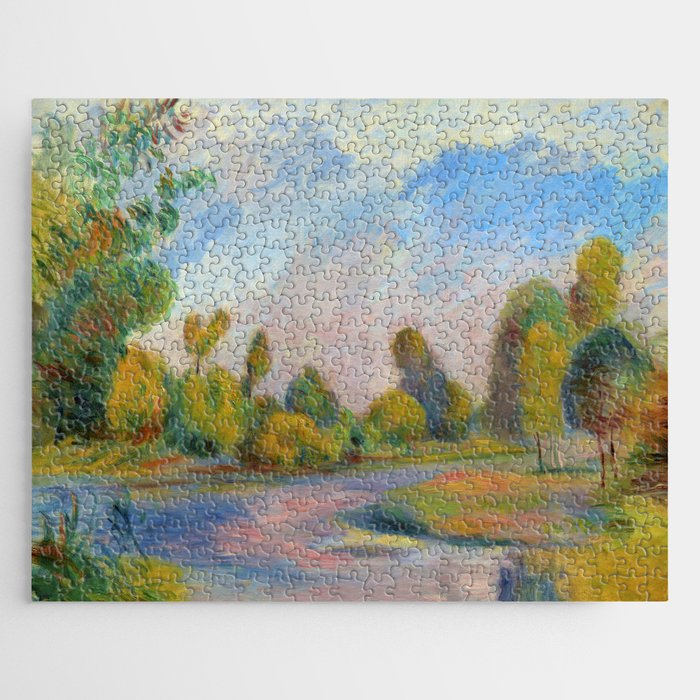 Pierre-Auguste Renoir "Au bord de la rivière" Jigsaw Puzzle