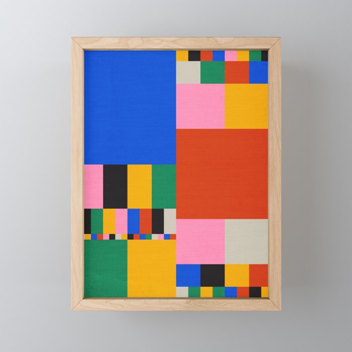 Pixels: Bauhaus Edition Framed Mini Art Print