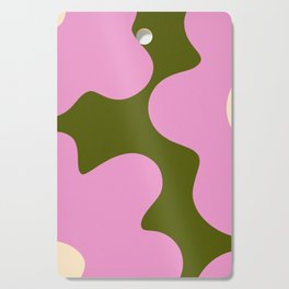 Flowers Groovy 70s Pink Cutting Board