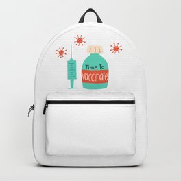Time To Vaccinate Pattern Backpack | Sticker, Vaccineswork, Vaccinated, Iamvaccinated, Vaccinedabbing, Timetovaccinate, Pattern, Vaccinated2021, Vaccination, Proud 