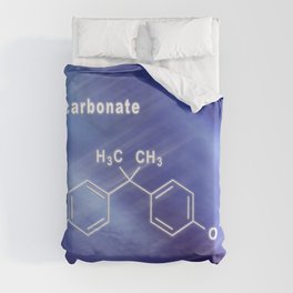 Polycarbonate PC, Structural chemical formula Duvet Cover
