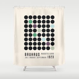Bauhaus Exhibition Poster 1923 Ausstellung Shower Curtain
