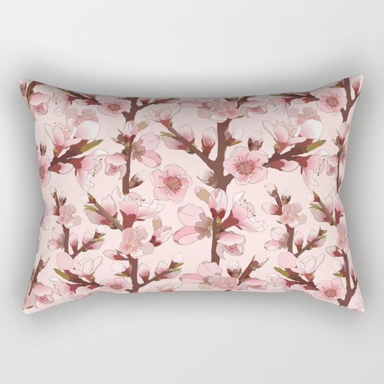 Cherry Blossom #16 Rectangular Pillow