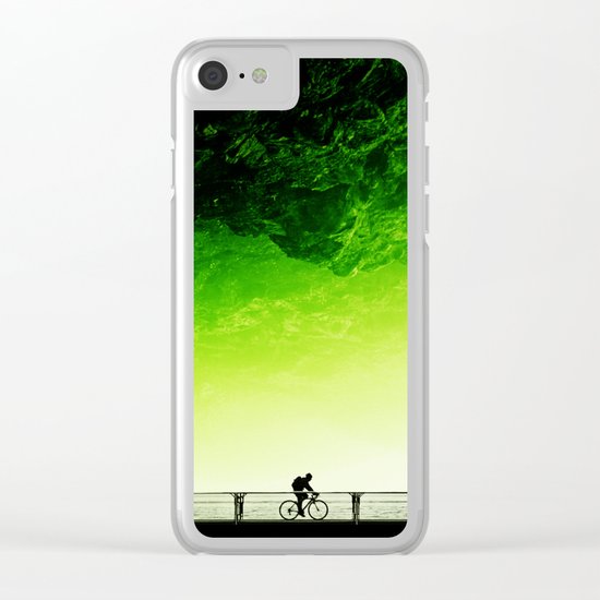 Toxic bicycle Clear iPhone Case