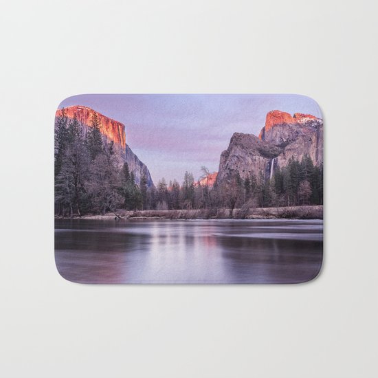 Yosemite National park sunset Bath Mat