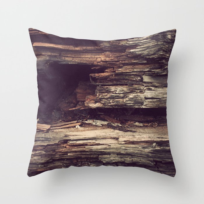 Wood Texture Throw Pillow