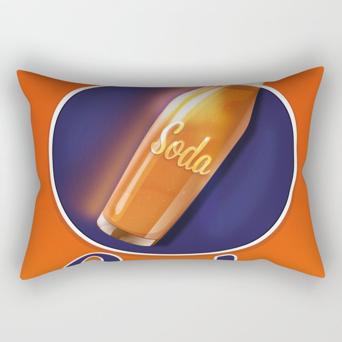 Vintage soda drink advert. Rectangular Pillow