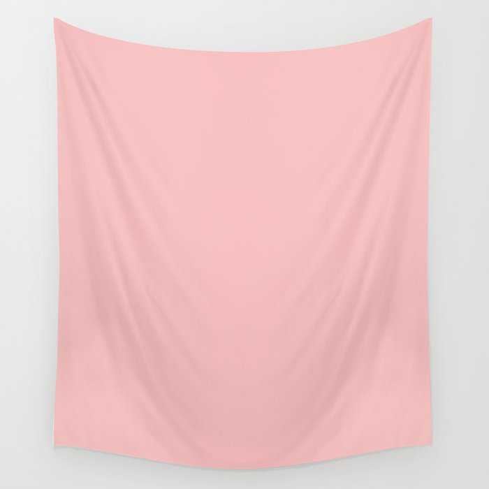 Spanish pink - solid color Wall Tapestry