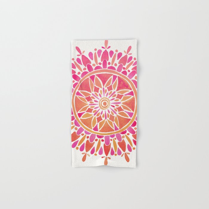 Mandala – Pink Ombré Hand & Bath Towel