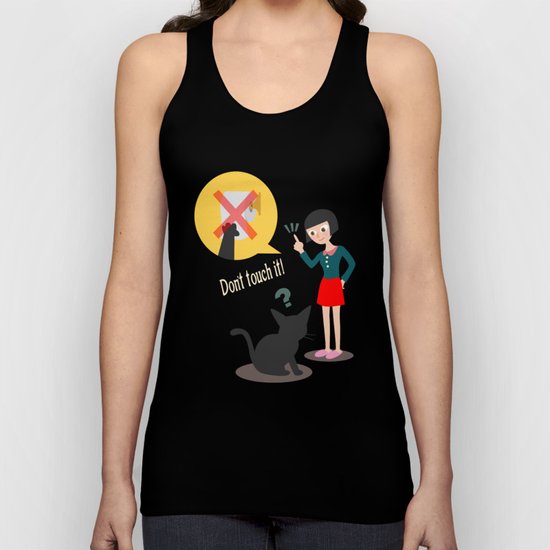 Don't touch it! Unisex Tank Top