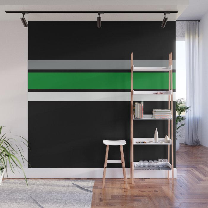 Team Color2,,,,Green ,gray Wall Mural