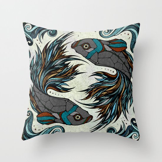 Fight Throw Pillow