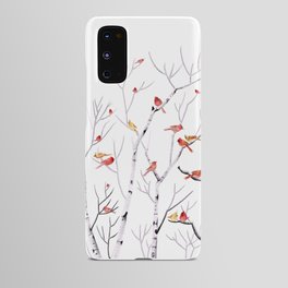 Birch Trees and Cardinal 2  Android Case